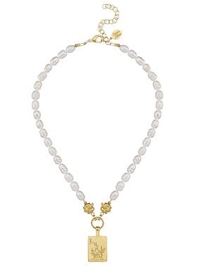 Gold-Plated Pendant Freshwater Pearl Necklace Bird Bam